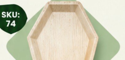 17" × 12" Coffin Shape Tray